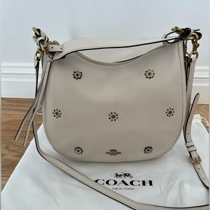 Coach Nomad Hobo Purse in Cream